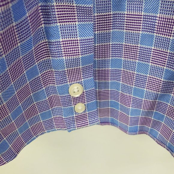 Pronto Uomo Non Iron Classic Fit Egyptian Cotton Button Dress Shirt 15.5 34/35 - Picture 8 of 11